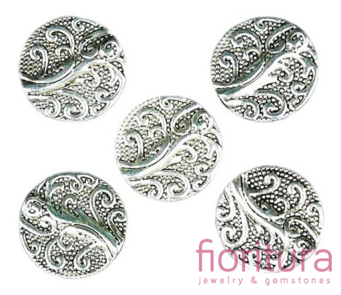 PRZEKŁADKA KRĄŻEK 13MM KOLOR STARE SREBRO