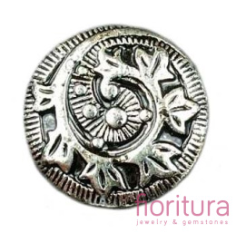 PRZEKŁADKA KRĄŻEK 21x9MM KOLOR STARE SREBRO