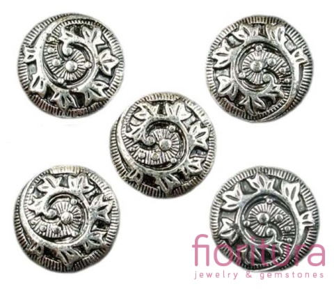 PRZEKŁADKA KRĄŻEK 21x9MM KOLOR STARE SREBRO