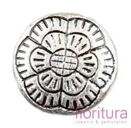 PRZEKŁADKA KRĄŻEK 23x8MM KOLOR STARE SREBRO