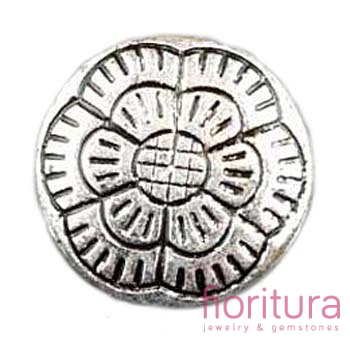 PRZEKŁADKA KRĄŻEK 23x8MM KOLOR STARE SREBRO