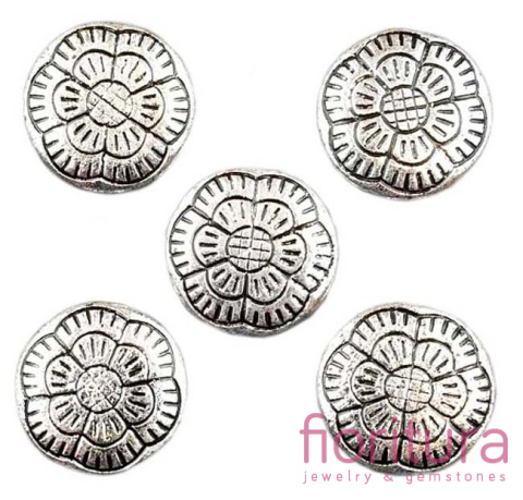 PRZEKŁADKA KRĄŻEK 23x8MM KOLOR STARE SREBRO