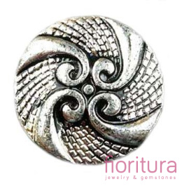 PRZEKŁADKA KRĄŻEK 25x9MM KOLOR STARE SREBRO