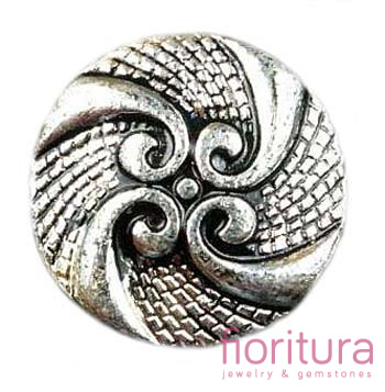 PRZEKŁADKA KRĄŻEK 25x9MM KOLOR STARE SREBRO