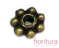 PRZEKŁADKA KRĄŻEK 4MM KOLOR STARE ZŁOTO