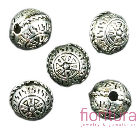 PRZEKŁADKA KULA 10MM KOLOR STARE SREBRO