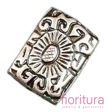 PRZEKŁADKA PROSTOKĄT PŁASKI 18,5x13,5x7MM KOLOR STARE SREBRO