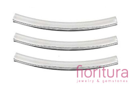 RURKA ŁUK 40x3MM KOLOR SREBRNY