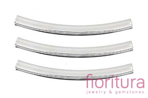 RURKA ŁUK 40x3MM KOLOR SREBRNY