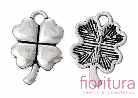 ZAWIESZKA KONICZYNKA 15x11MM KOLOR STARE SREBRO