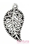 ZAWIESZKA LIŚĆ 19X10MM KOLOR STARE SREBRO