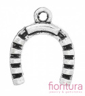 ZAWIESZKA PODKOWA 17x14MM KOLOR STARE SREBRO