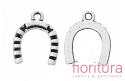 ZAWIESZKA PODKOWA 17x14MM KOLOR STARE SREBRO