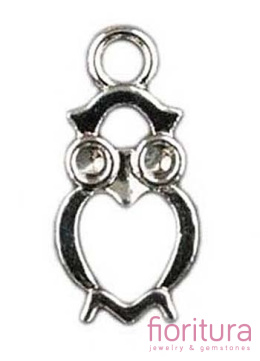 ZAWIESZKA SOWA 20X10MM KOLOR SREBRNY