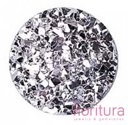 KABOSZON AKRYLOWY DRUZY KOŁO 12MM KOLOR SILVER