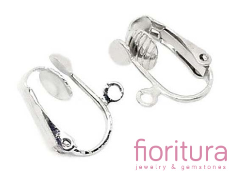 KLIPSY Z OCZKIEM DO PODWIESZANIA 17X14MM KOLOR STARE SREBRO