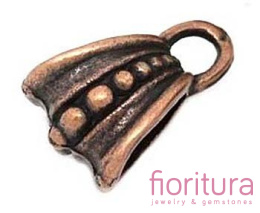 KRAWATKA DO ZAWIESZEK 15X10MM KOLOR MIEDZIANY