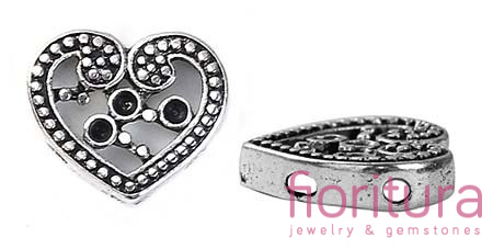 ROZDZIELACZ NA DWA 16x14MM KOLOR STARE SREBRO