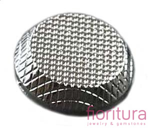 GUZIKI METALOWE DEKORACYJNE 23x10,5MM KOLOR SREBRNY NIKLOWY