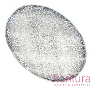 KABOSZON AKRYLOWY FASETOWANY Z BROKATEM OWAL 18x13MM KOLOR KOLOR WHITE