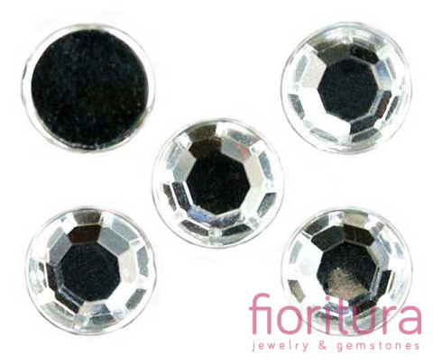 KABOSZON AKRYLOWY KOŁO 12MM KOLOR CRYSTAL