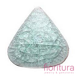 KABOSZON CERAMICZNY CRACLE ŁEZKA 15x15MM KOLOR SZARY