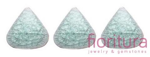 KABOSZON CERAMICZNY CRACLE ŁEZKA 15x15MM KOLOR SZARY