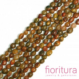 KAMIEŃ NATURALNY AGAT NIEREGULARNY 12-8x8-4MM SZNUR