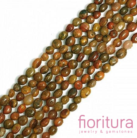 KAMIEŃ NATURALNY AGAT NIEREGULARNY 12-8x8-4MM SZNUR