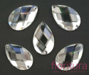 KORALIKI KRYSZTAŁOWE FASETOWANE DO PRZYSZYCIA KROPLA 16x25MM KOLOR CRYSTAL