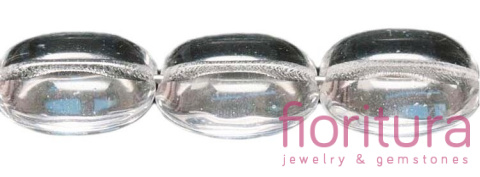 KORALIKI SZKLANE OWAL 14X12MM KOLOR CRYSTAL