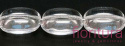 KORALIKI SZKLANE OWAL 14X12MM KOLOR CRYSTAL