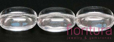 KORALIKI SZKLANE OWAL 14X12MM KOLOR CRYSTAL