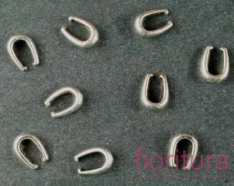 KRAWATKA 8x6MM KOLOR STARE SREBRO