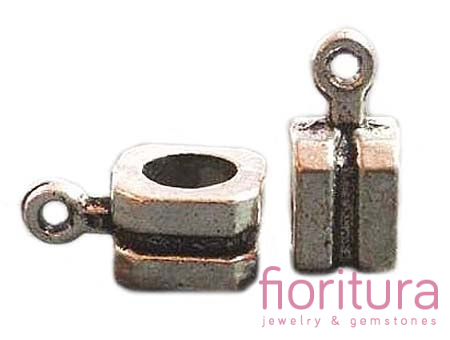 KRAWATKA DO ZAWIESZEK 12X7MM KOLOR STARE SREBRO