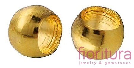 KULECZKI ZACISKOWE 1,5MM KOLOR ZŁOTY