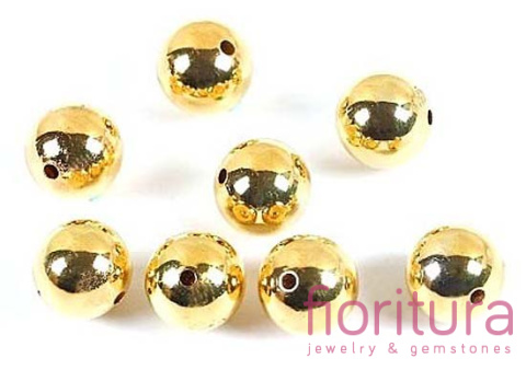 KULKI GŁADKIE 8MM KOLOR ZŁOTY