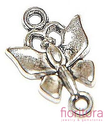 ŁĄCZNIK MOTYLEK 12x18MM KOLOR STARE SREBRO