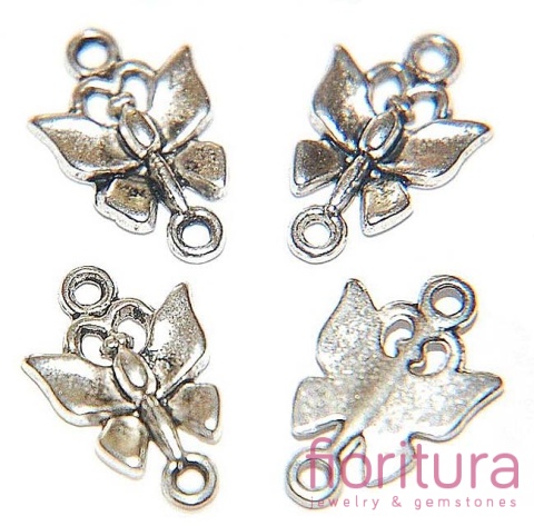 ŁĄCZNIK MOTYLEK 12x18MM KOLOR STARE SREBRO