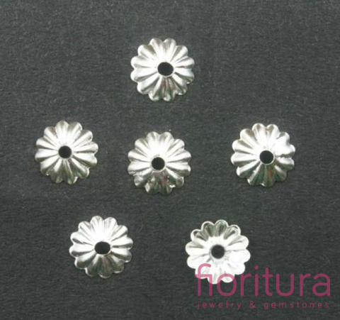 NAKŁADKA FILIGRANOWA 6MM KOLOR SREBRNY