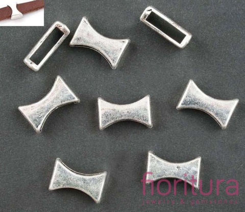 PRZEKŁADKA 14x9x5MM KOLOR STARE SREBRO