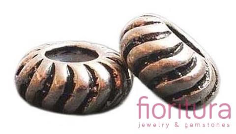 PRZEKŁADKA OPONKA STOPER 12x6MM KOLOR STARE SREBRO