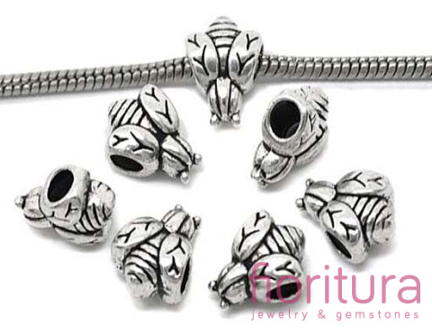 PRZEKŁADKA PSZCZÓŁKA 15x10MM KOLOR STARE SREBRO