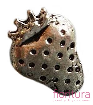 PRZEKŁADKA TRUSKAWKA 14MM KOLOR STARE SREBRO