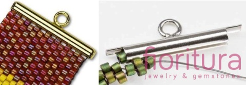 ZAKOŃCZENIE TUBOWE 20x6MM KOLOR STARE SREBRO