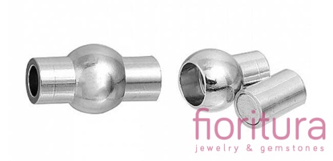 ZAPIĘCIE MAGNETYCZNE DO WKLEJANIA 8MM KOLOR STARE SREBRO