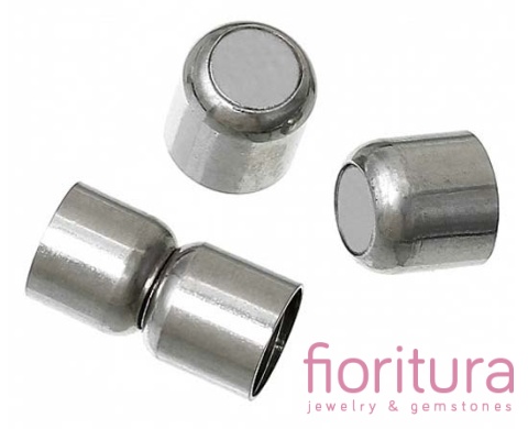 ZAPIĘCIE MAGNETYCZNE DO WKLEJANIA 8MM KOLOR SREBRNY