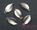 ZAWIESZKA LIŚĆ 9x18MM KOLOR STARE SREBRO