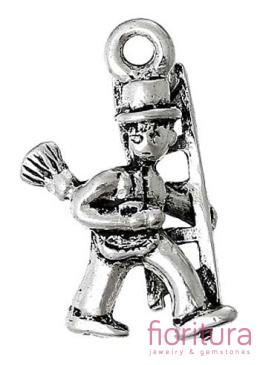 ZAWIESZKA PRZESTRZENNA KOMINIARCZYK 20x11MM KOLOR STARE SREBRO