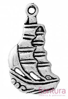 ZAWIESZKA STATEK 13x20MM KOLOR STARE SREBRO